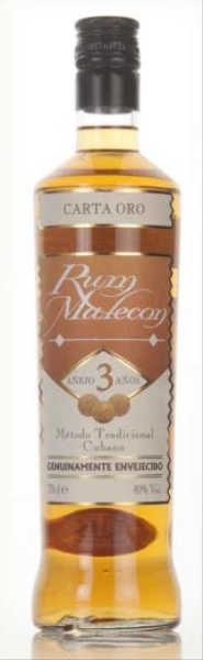 Image sur Malecon 3 Years Carta Oro 40° 0.7L